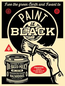 “Paint It Black (Brush)” Art Print by Shepard Fairey (Onsale Info)